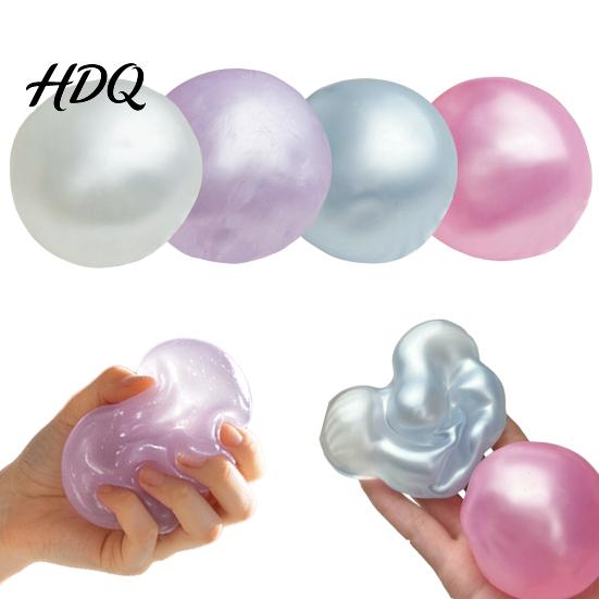 Quiet Fidget Toy Shapeable Stress Ball Toy Anxiety Relief Pearlescent Squeeze Relaxing Soft Moldable Desk for Kids Adults