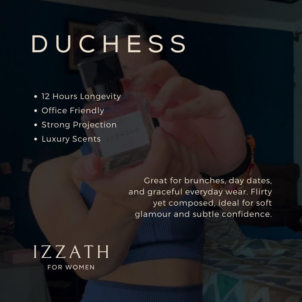 IZZATH Duchess Eau De Parfum 50ml | Luxury Women’s Perfume with Passion Fruit, Grapefruit, Pineapple, Tangerine & Strawberry |