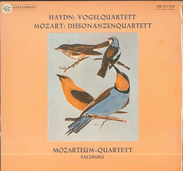 

Виниловая пластинка MOZARTEUMQUARTETT SALZBURG Haydn Vogelquartett Disson Nzen SM007028 SASTRUPHON Германия Классическая Б/У