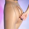 8D Ultra-Thin Pantyhose Plus Size Oil Shiny Seamless Tights With Zipper Crotch Design Night Club Sexy Stockings For Women