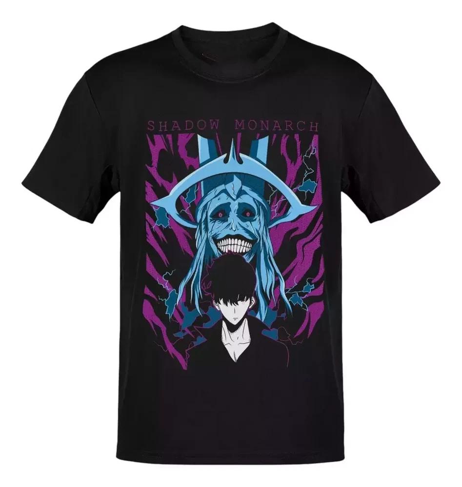 Anime Solo Leveling Sung Jinwoo Statue Of G TShirt Size S4XL Gift For Friends S