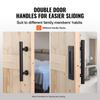 Barn Door and Hardware Kit 30" x 84" Wood Sliding Barn Door Kit Smoothly