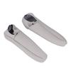 2Pcs Set Car Front Seat Armrest Cover Leather Waterproof Good Toughness Replacement for Tian Siena 2005‑2010Grey