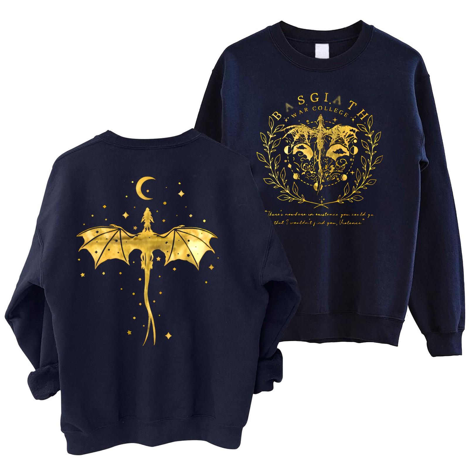 

Женская мода повседневная толстовка с круглым вырезом и длинным рукавом с принтом L тёмно-синий