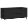  Coffee Table, Black, 102x44.5x50 Cm, Wood-based Material