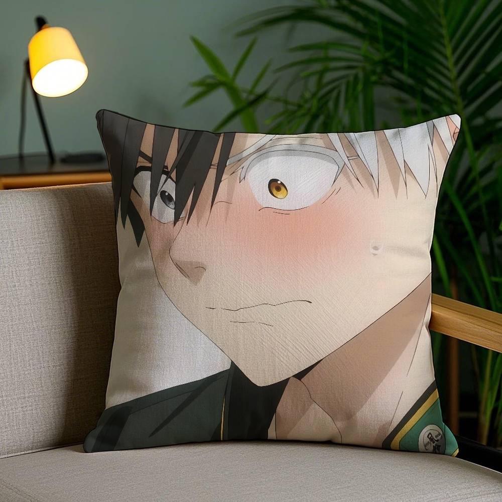 Anime W-Wind B-Breaker Kissenbezug Milbendicht Unsichtbarer Reißverschluss Sofa Bett