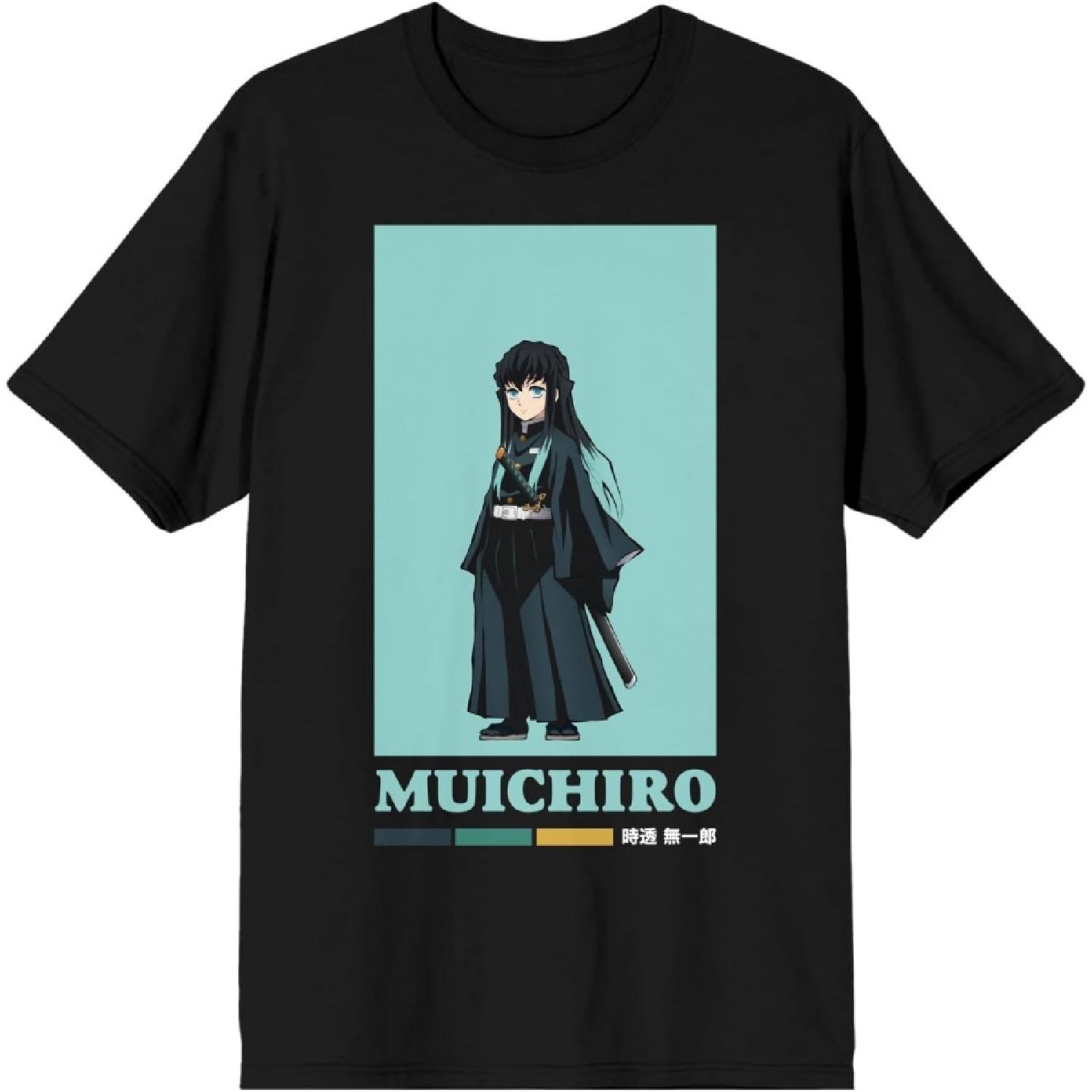 Demon Slayer Muichiro Black T-Shirt S