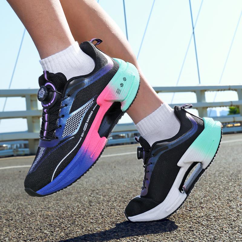 Casual sports shoes men's fashion four season comfortable height increasing outdoor wear-resistant running casual sports shoes