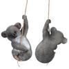 Lovely Simulation Swinging Koala Hanging Statue Outdoor Figurines for Patio Yard Garden Decoration