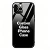 DIY Customize Your Phone Case Phone Case Glass Phone Case in Black for IPhone 17/17Air/17Pro/17ProMax/16/15/14/13/12 Plus Custom