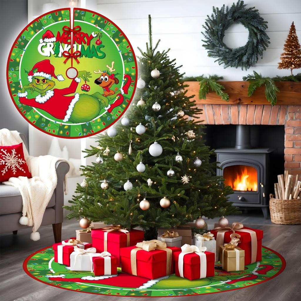 Weihnachtsbaumdecke Weihnachtsdekorationszubehör Weihnachtsbaumschürze