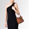 Borsa a Spalla Morbida in PU con Chiusura a Zip Frontale e Tracolla Regolabile Elegante Borsa Tote Quotidiana da Donna