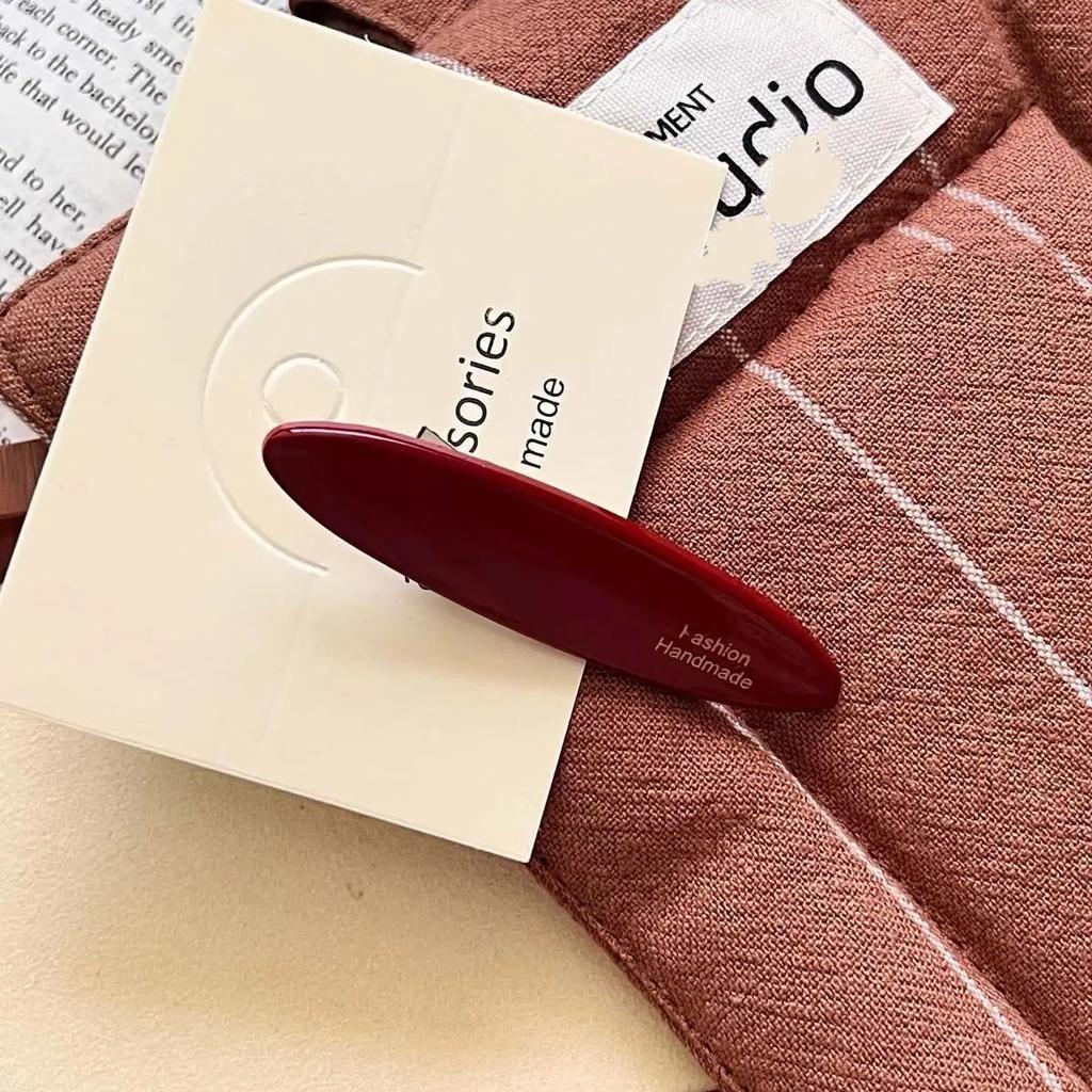 New French Sweet Red Large Bow Hair Clip for Women Cute Versatile Bangs Side Clip Hairpin Girls Hair Accessories