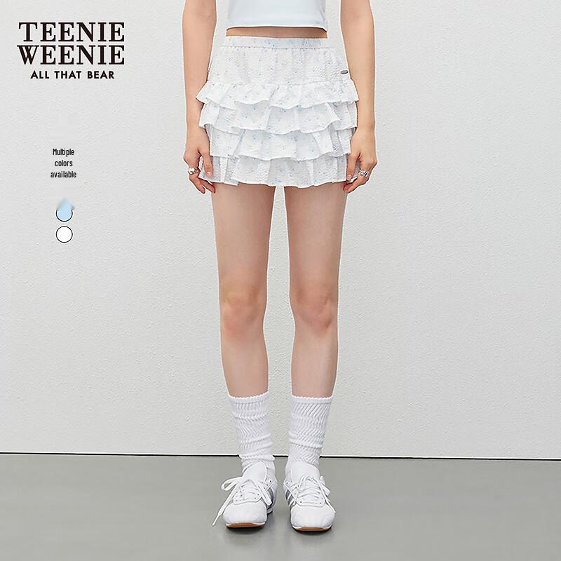 Teenie Weenie Bear 2025 Autumn Asymmetric Tiered Skirt M