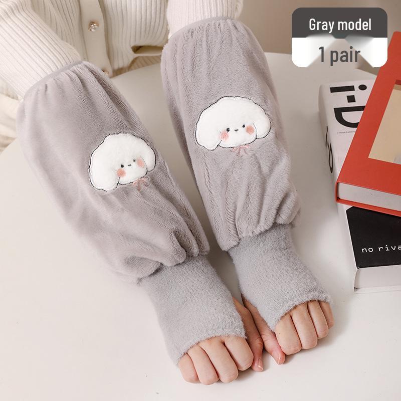 

Мультяшные рукава и перчатки без пальцев для осени/зимы - Теплые, грязеотталкивающие, защищающие от загрязнений протекторы для рук