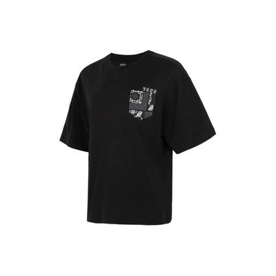 Vans Pavasara Vasaras Jauna Ikdienas Ērta Elpojoša Īsroku Apaļas Kakla Nolaistiem Pleciem T-krekls Unisex T-krekls Melns VN0A54LIBLK