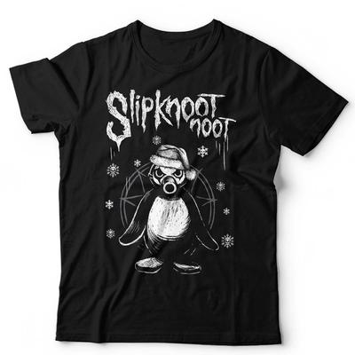 Christmas Slipknoot Noot Tshirt Unisex Funny Gothic Metal Rock Punk Pingu