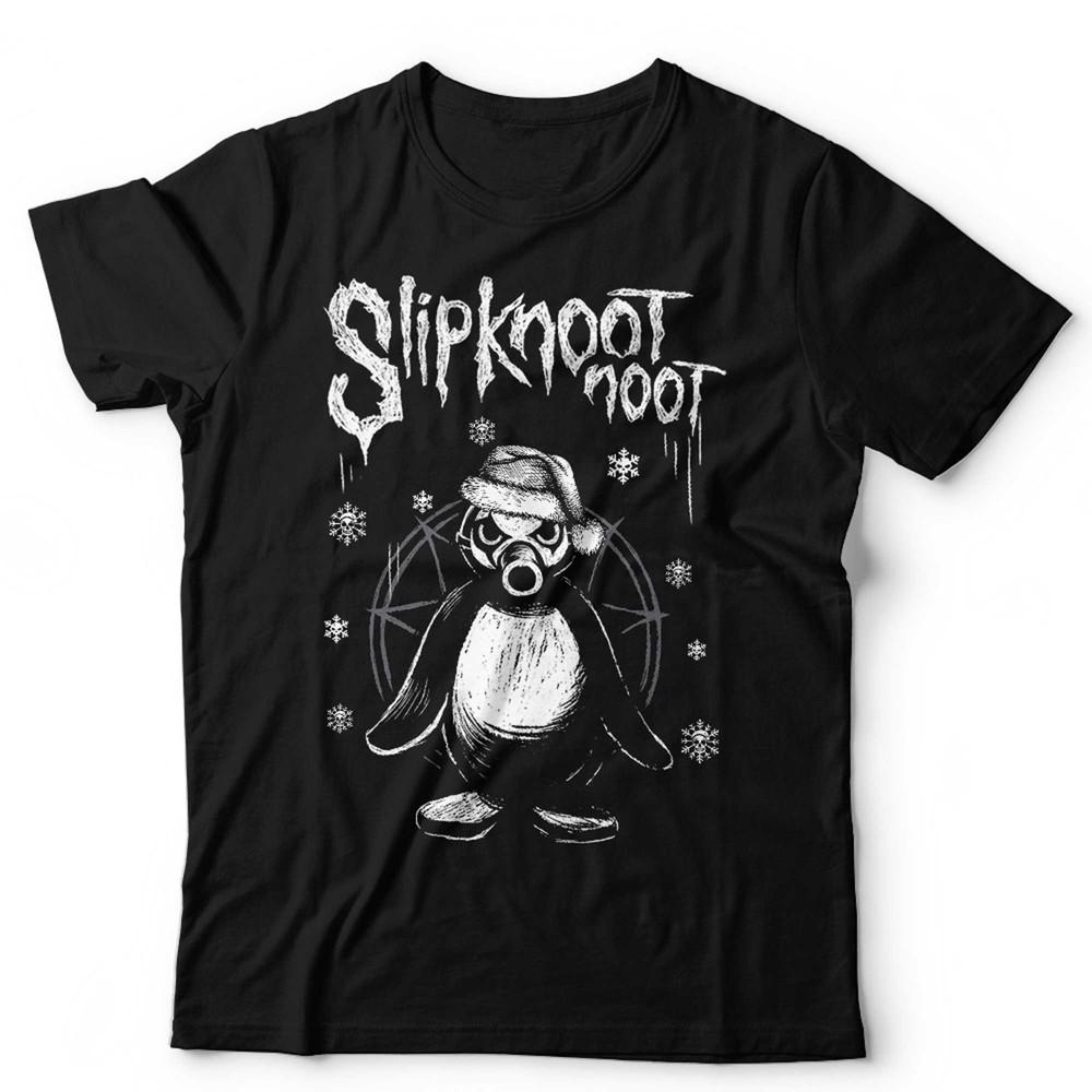 

Christmas Slipknoot Noot Tshirt Unisex Funny Gothic Metal Rock Punk Pingu XL