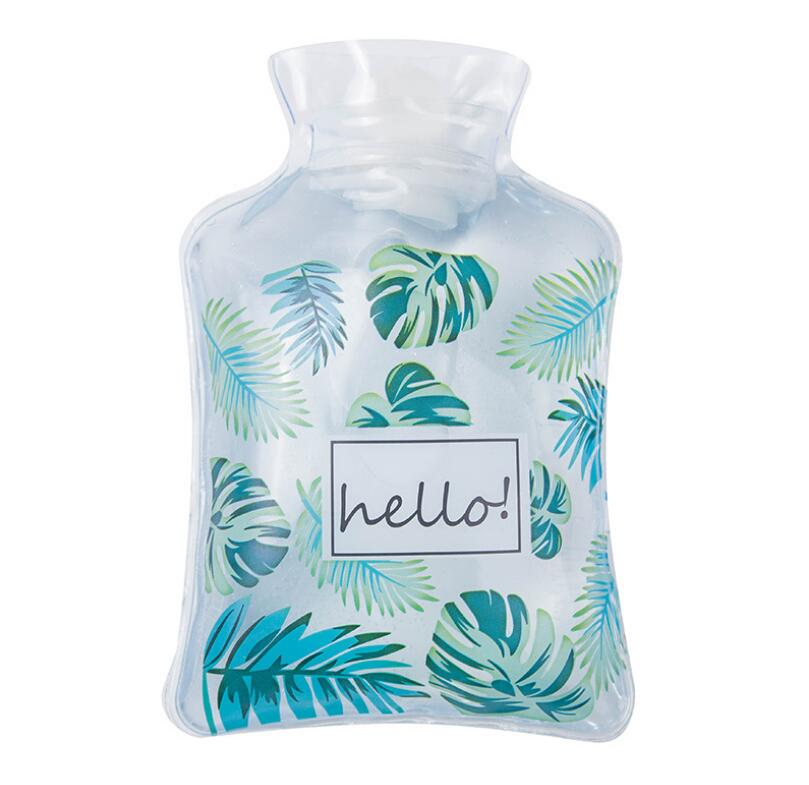 

MINI Cartoon Hand Warm Water Bottle Cute Transparent Hot Water Bottles Small Portable Hand Warmer Water Injection Storage Bag
