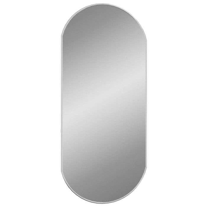 VidaXL Wall Mirror Makeup Mirror Vanity Cosmetic Bathroom Decoration Toilet Living Room Interior Silver 348192