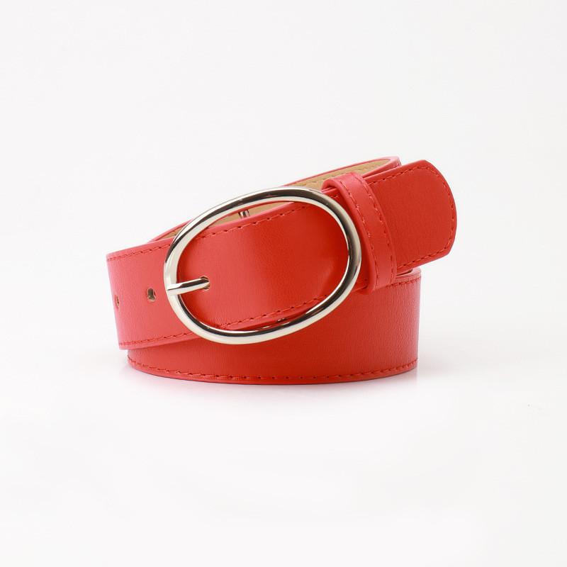Leather Belt For Women With Alloy Buckle And Pu Material Stylish Casual Accessory For Office And Daily Wear