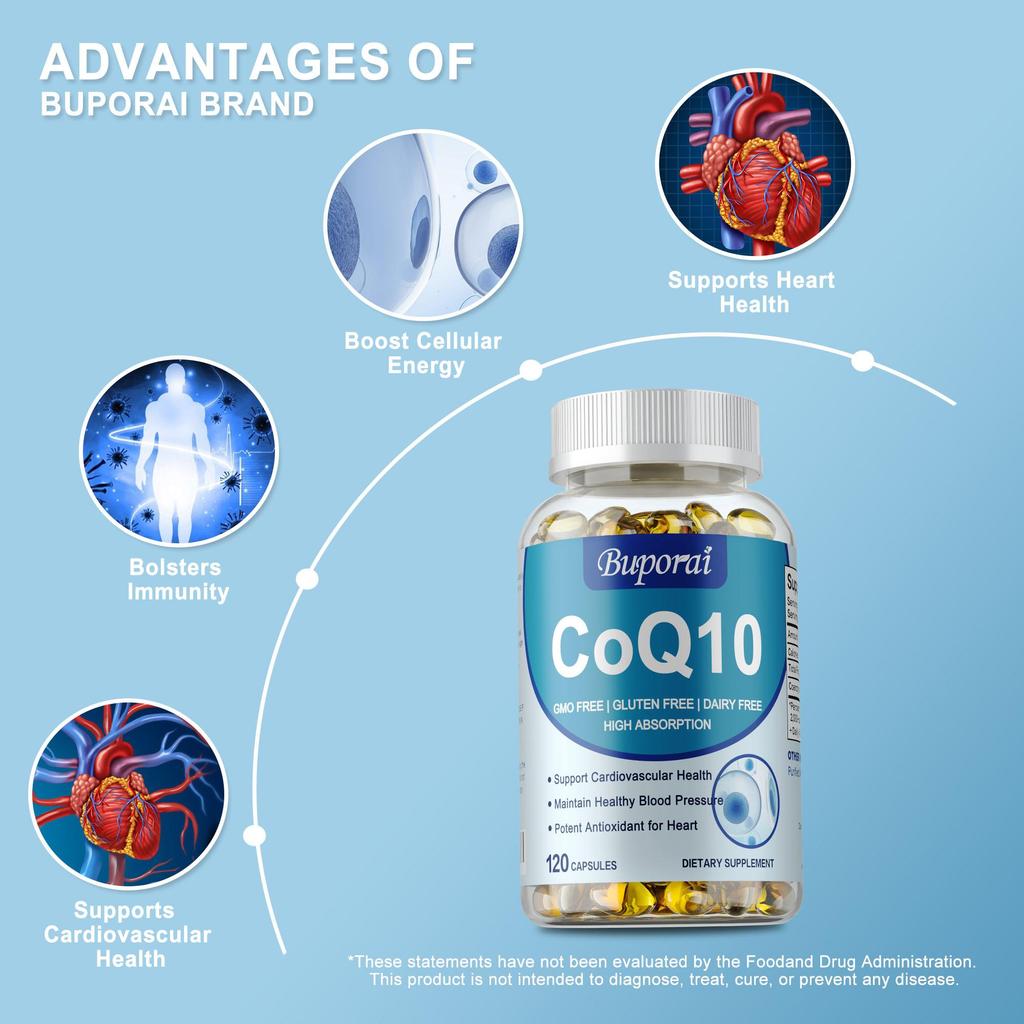 Buporai Coenzyme Q10 Capsules - Heart Health