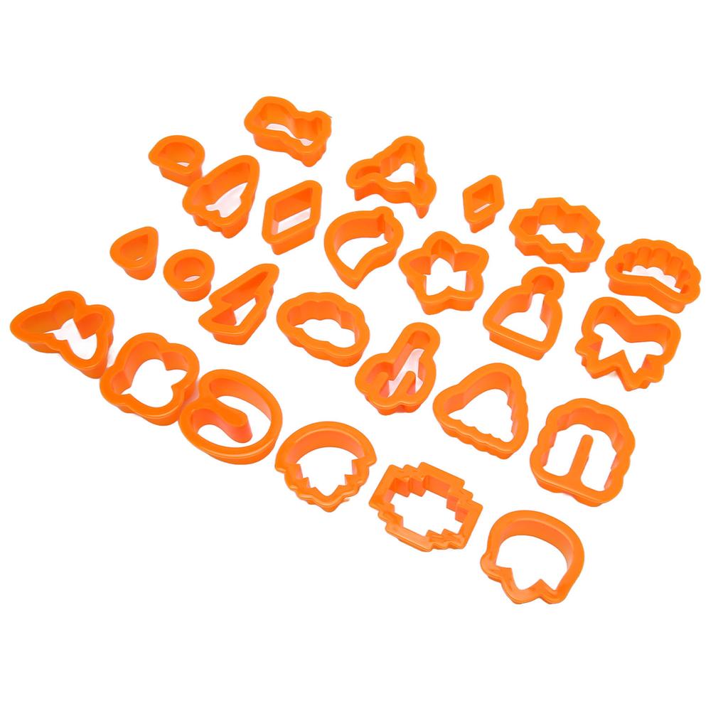 25Pcs Clay Earring Cutters Food Grade Plastic Assorted Styles Thick Edge Polymer Clay Cutters Set for DIY Handicraft