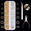 12 Grids Jewelry Making Kit Open Jump Rings Repair Tools Kit Pliers  Jewelry Making