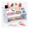 Wooden Dessert Shelf ThreeTier Pretend Accessible Front Tea Party Play Set for