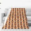 Custom Cookie Monster TV Programs Warm Flannel Throw Blanket for Bedroom Office Bedspreads