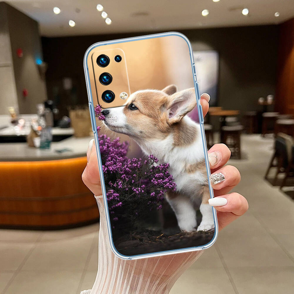Cute Corgi dog Case for Motorola G10 G20 G04 E30 E40 E22 E20 E13 E15 G22 G23 G05 G75 G35 G55 E22S E7 G6 G7 G8 G9 Plus Power Play