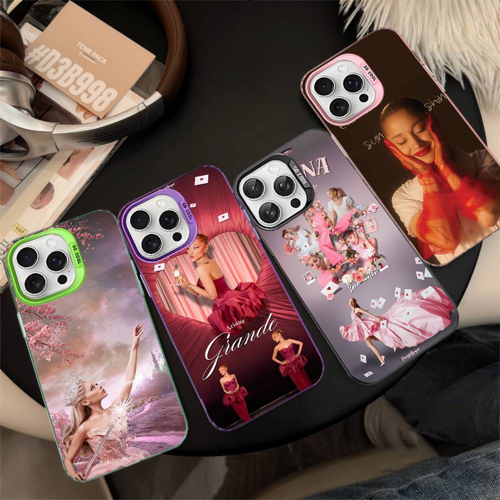 Custodia per Telefono A-Ariana G-Grande Per iPhone 16 15 14 13 12 11 17 Pro MAX Plus Pro Opaca Antiurto