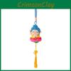 Lotus Little Buddha Plush Doll Pendant With Keychain For Backpack And Car Decor