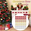 48Pcs DIY Craft Christmas Hanging Decorations Christmas Tree Bow Decoration Home Christmas Decor