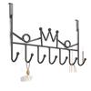 No-Drill Strong Wall-Mounted Coat & Key Hook Rack