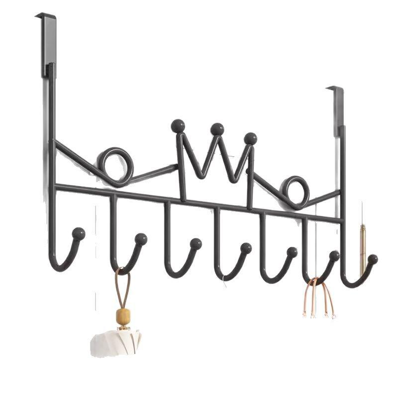 No-Drill Strong Wall-Mounted Coat & Key Hook Rack