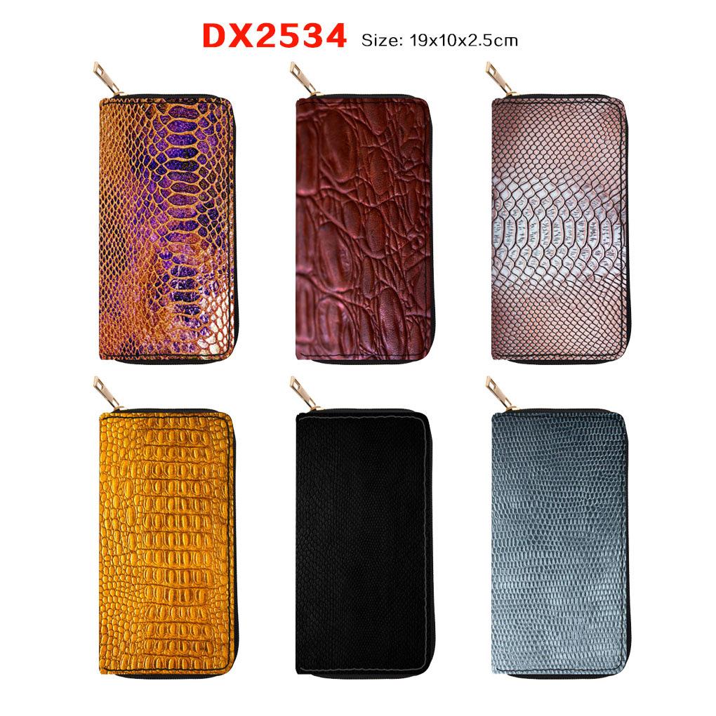 Generation new snake print leopard print long zipper wallet clutch bag digital
