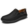 Casual men's shoes hand-sewn men's shoes summer soft sole breathable casual large size lazy driving shoes Doudou shoes