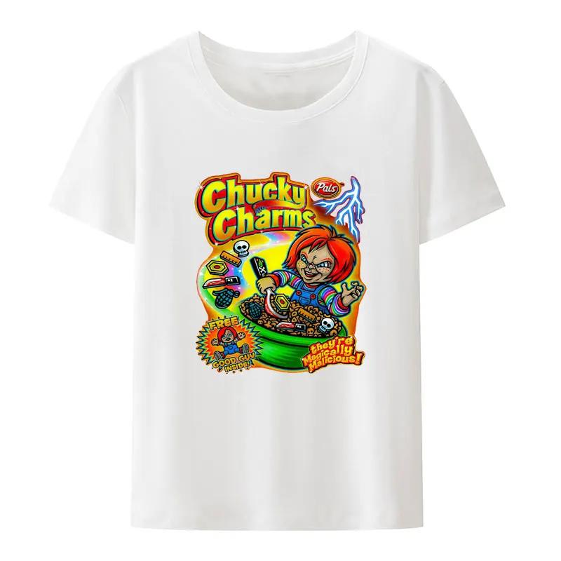 Child's Play Chuck Women's Top T-shirt Doll Murder Vintage T-shirt Harajuku Round Neck T-shirt Pure Unique Top
