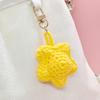 Handcrafted Sunflower Keychain: Colorful Smiley Face Bag Charm Pendant – Perfect for Bookbags or as a Decorative Gift.