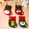 Retro Christmas Whimsical Socks Featuring Cute Santa Snowman Reindeer Bear Characters
