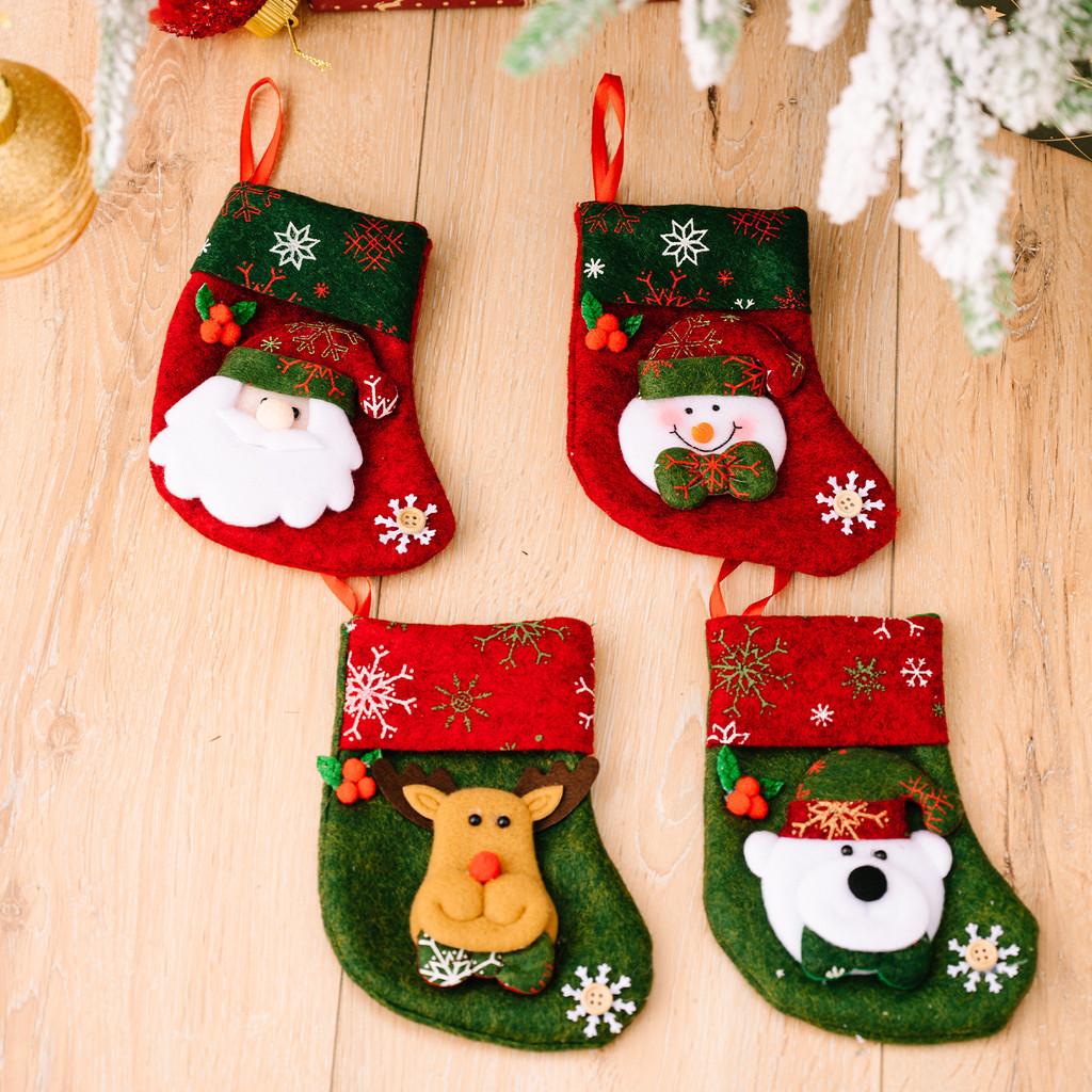 Retro Christmas Whimsical Socks Featuring Cute Santa Snowman Reindeer Bear Characters