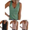 Stylish Women's Sleeveless Vest With V Neck And Ribbed Design For Summer Comfort