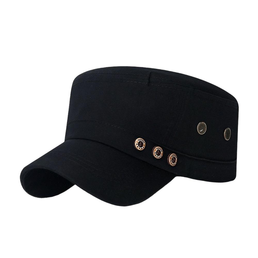 Anti-UV Baseball Cap Cotton Sun Hat Fashion Peaked cap  Spring Summer чёрный