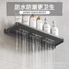 Wall Mounted Bathroom Shelf Organizer Foldable Towel Rack With Drainage Tray Space Aluminum Modern Minimalist