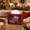 1pc Vintage Truck Tissue Box Suitable for Christmas - Rustic Fir Tree Napkin Holder, Durable Organizer for Car, Kitchen, Tabletop Decor with Truck & T