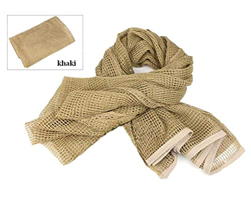 Camouflage Netting Tactical Mesh Net Camo Scarf for Wargame Sports Hunting Shooting Wild Photography Sniper Camo Mesh Scarves
