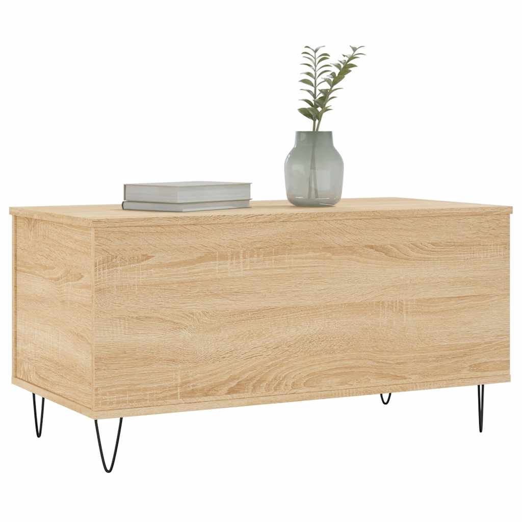Coffee Table Sonoma Oak 90x44.5x45 Cm Particleboard