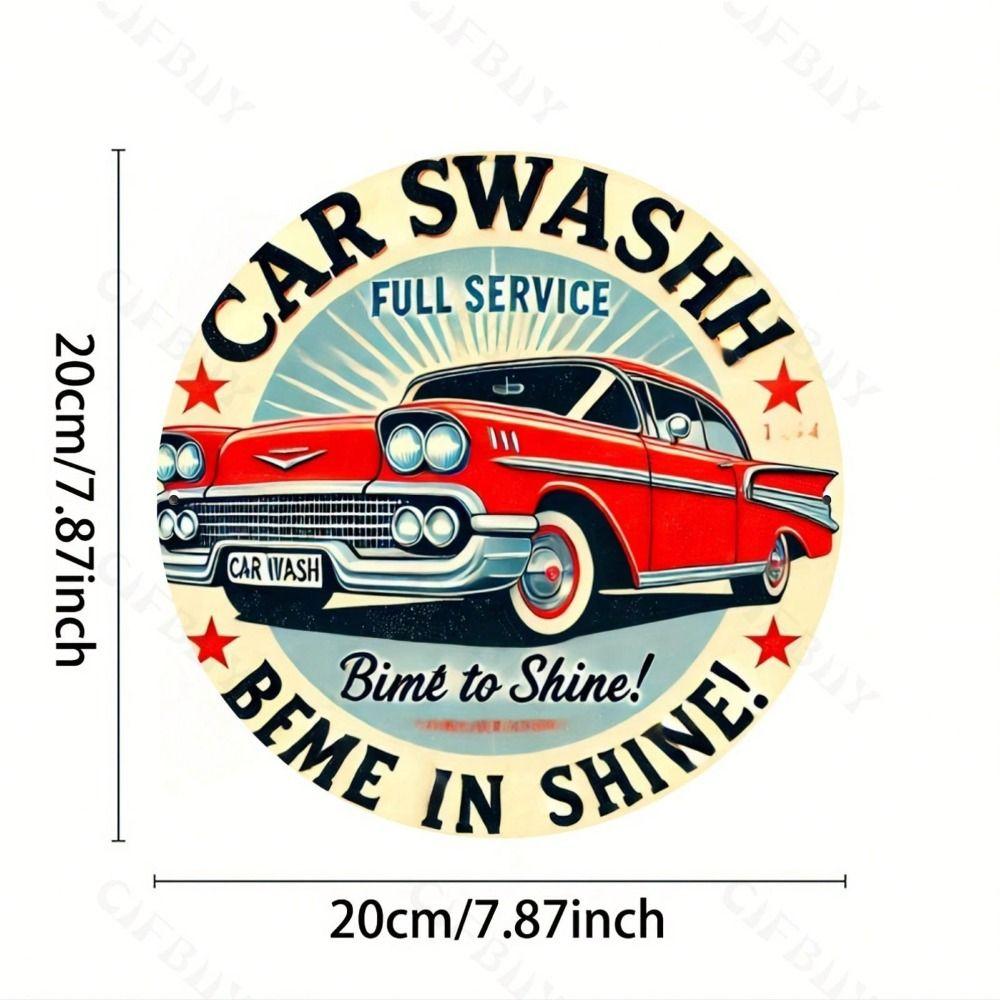 Handmade Tin Metal Wall Art 20x20cm Vintage Decorative Plate