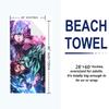Nezuko Print Beach Towel, Large Soft Quick Dry Towel for Beach Camping Swimming